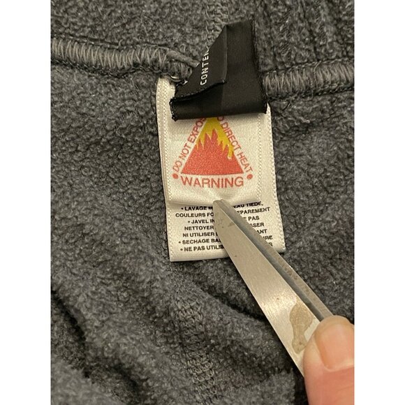 Patagonia Kids L (12) Fleece Pants Gray Capilene Synchilla Warm Outdoor Unisex - Picture 4 of 7